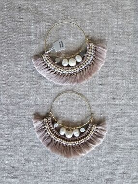 Anthropologie Earrings Hoops Bohemian